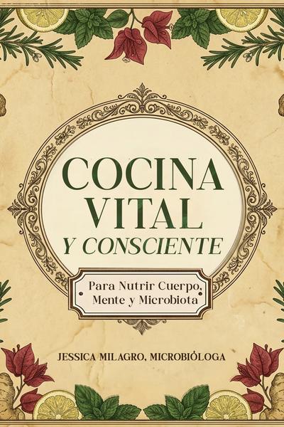 Portada del libro Cocina vital y consciente para nutrir cuerpo, mente y microbiota
