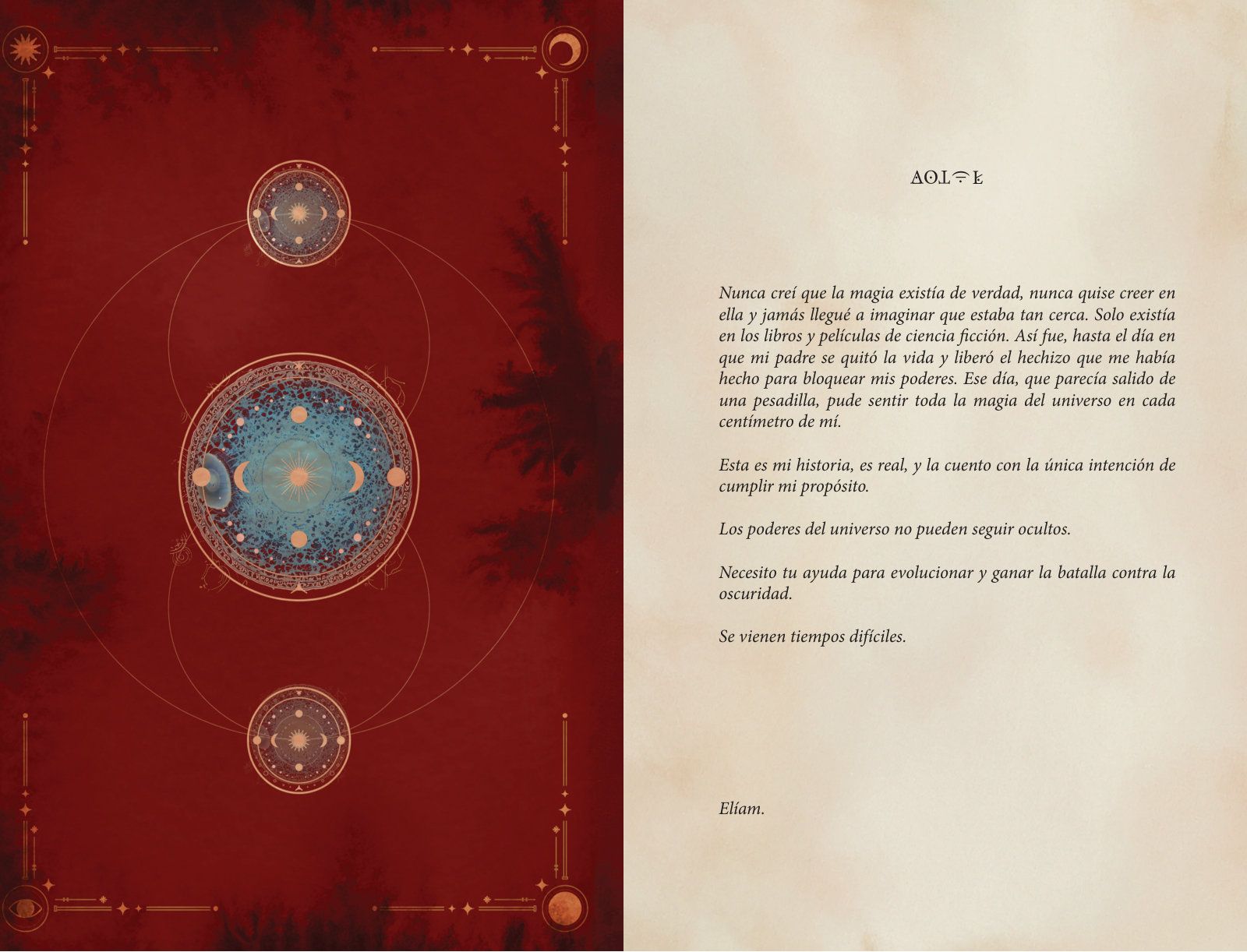 Páginas 6 y 7 de «Los Protectores de la magia»: página ilustrada