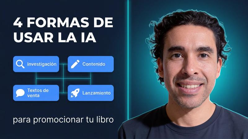 Cómo usar la IA para promocionar tu libro: 4 estrategias que todo autor independiente debería conocer