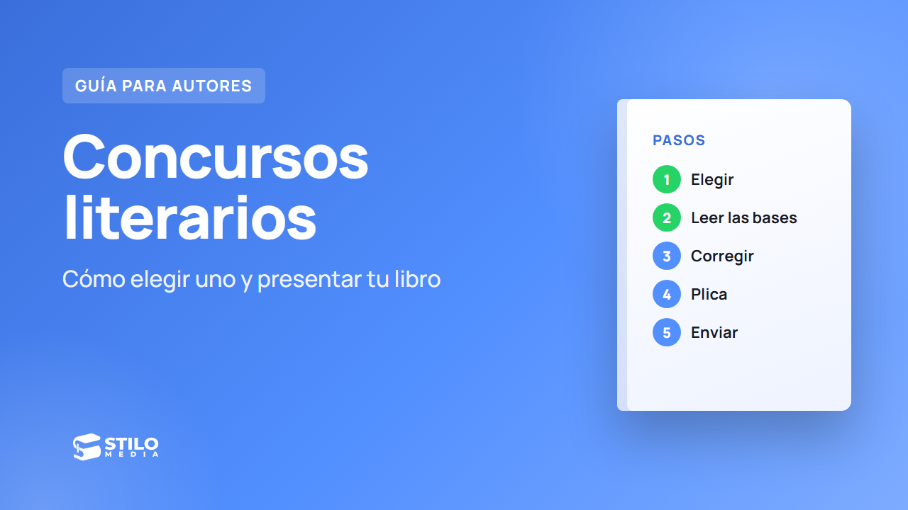 Concursos literarios: cómo elegir uno y presentar tu libro
