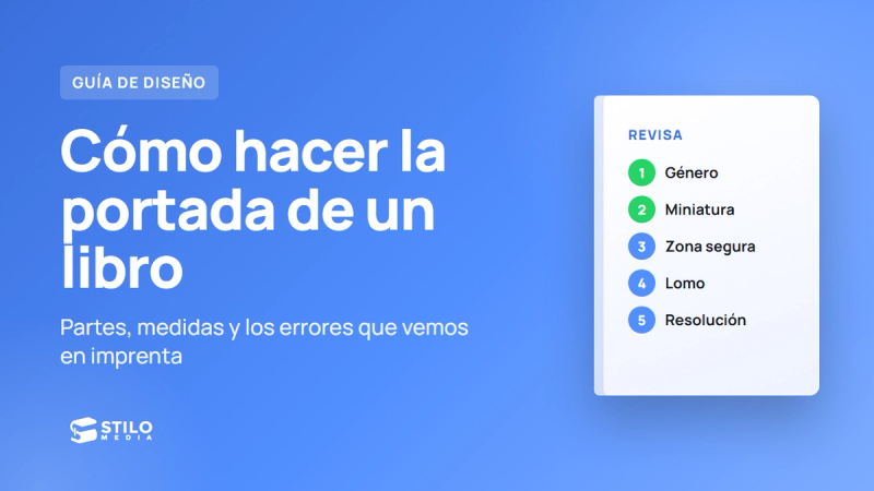 Cómo hacer la portada de un libro: partes, medidas y errores que evitar