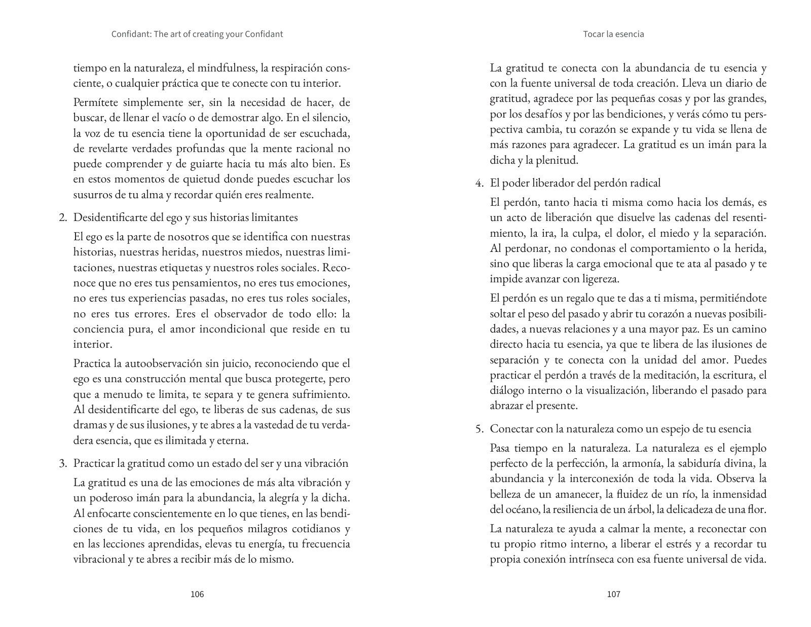 Páginas 114 y 115 de «Confidente»: texto corrido