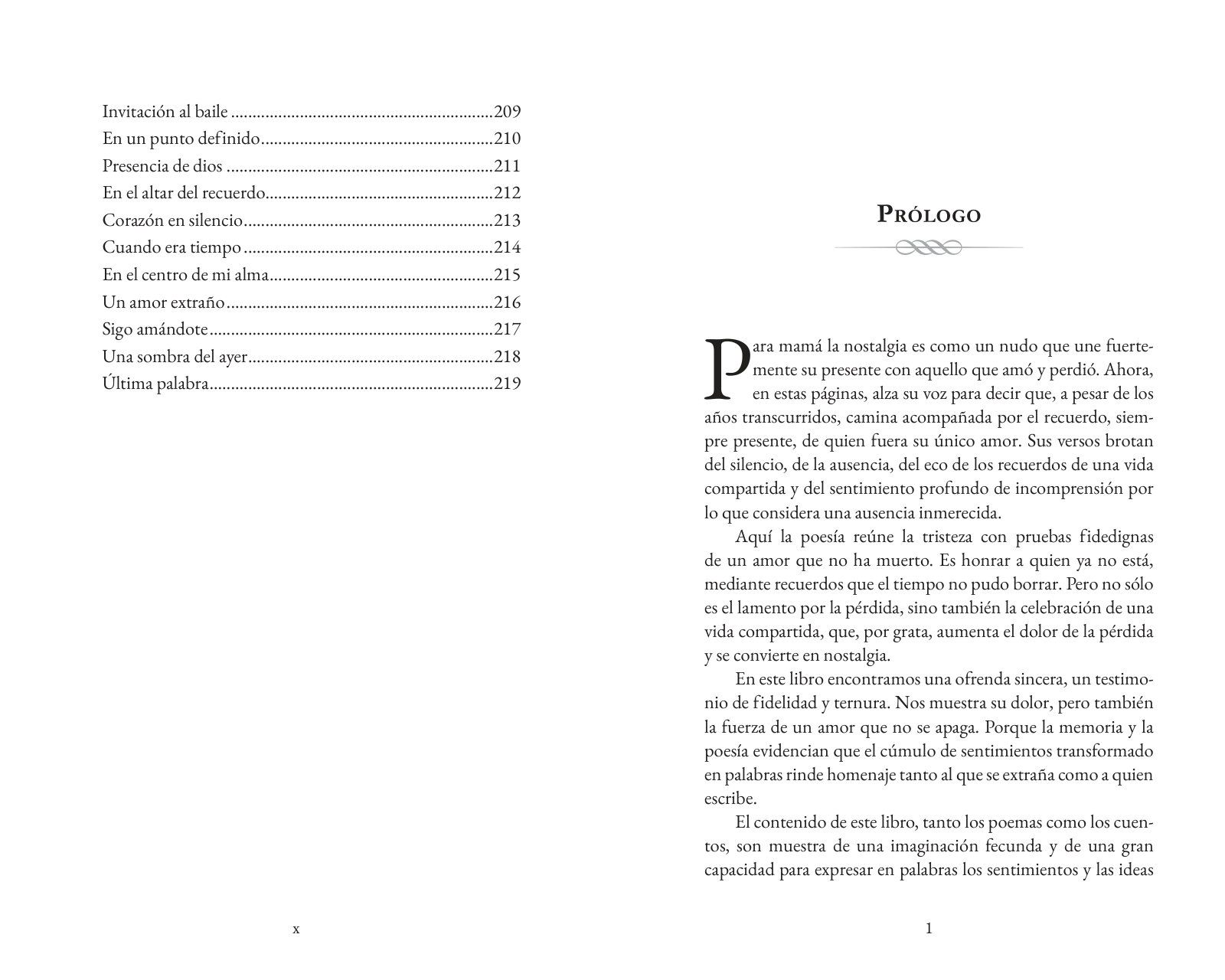 Páginas 10 y 11 de «Mi nostalgia»: apertura de capítulo