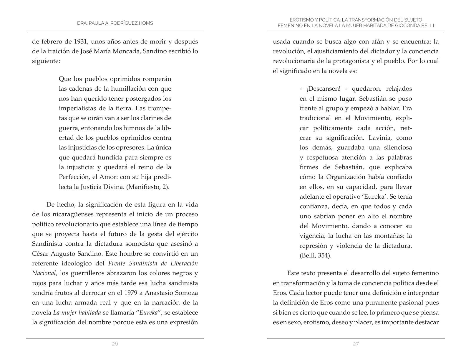 Páginas 26 y 27 de «Erotismo y política»