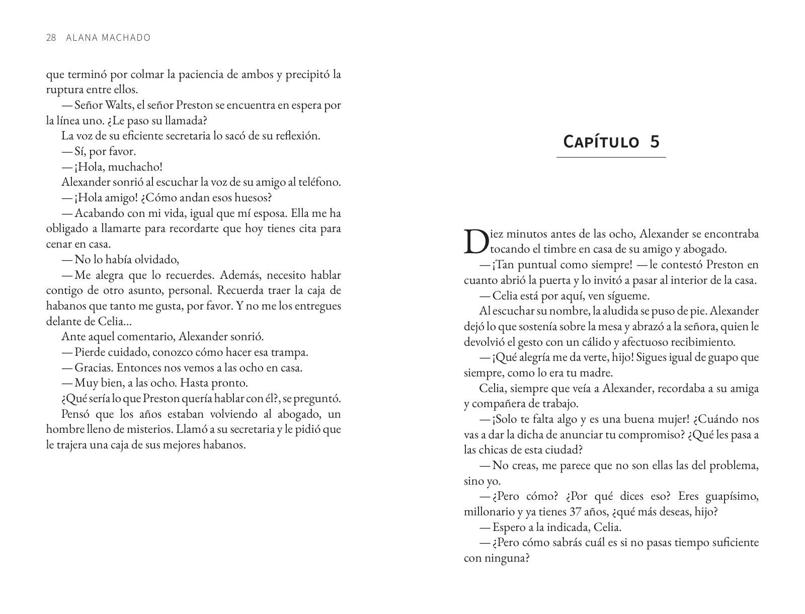 Páginas 34 y 35 de «Cuestión de honor»: apertura de capítulo