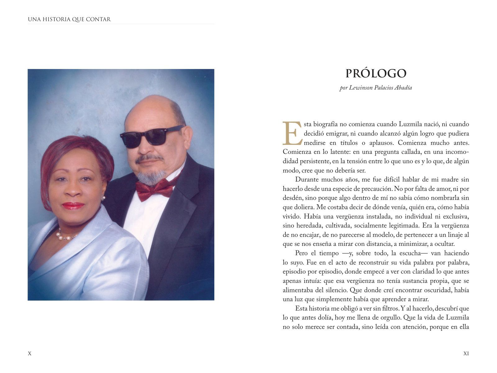 Páginas 10 y 11 de «Una Historia que Contar: De perseverancia, disciplina y superación en su propia voz»: página ilustrada