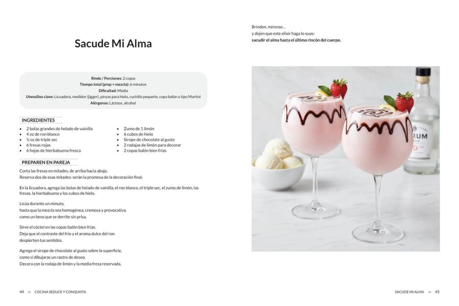 Páginas 44 y 45 de «Cocina seduce y conquista»