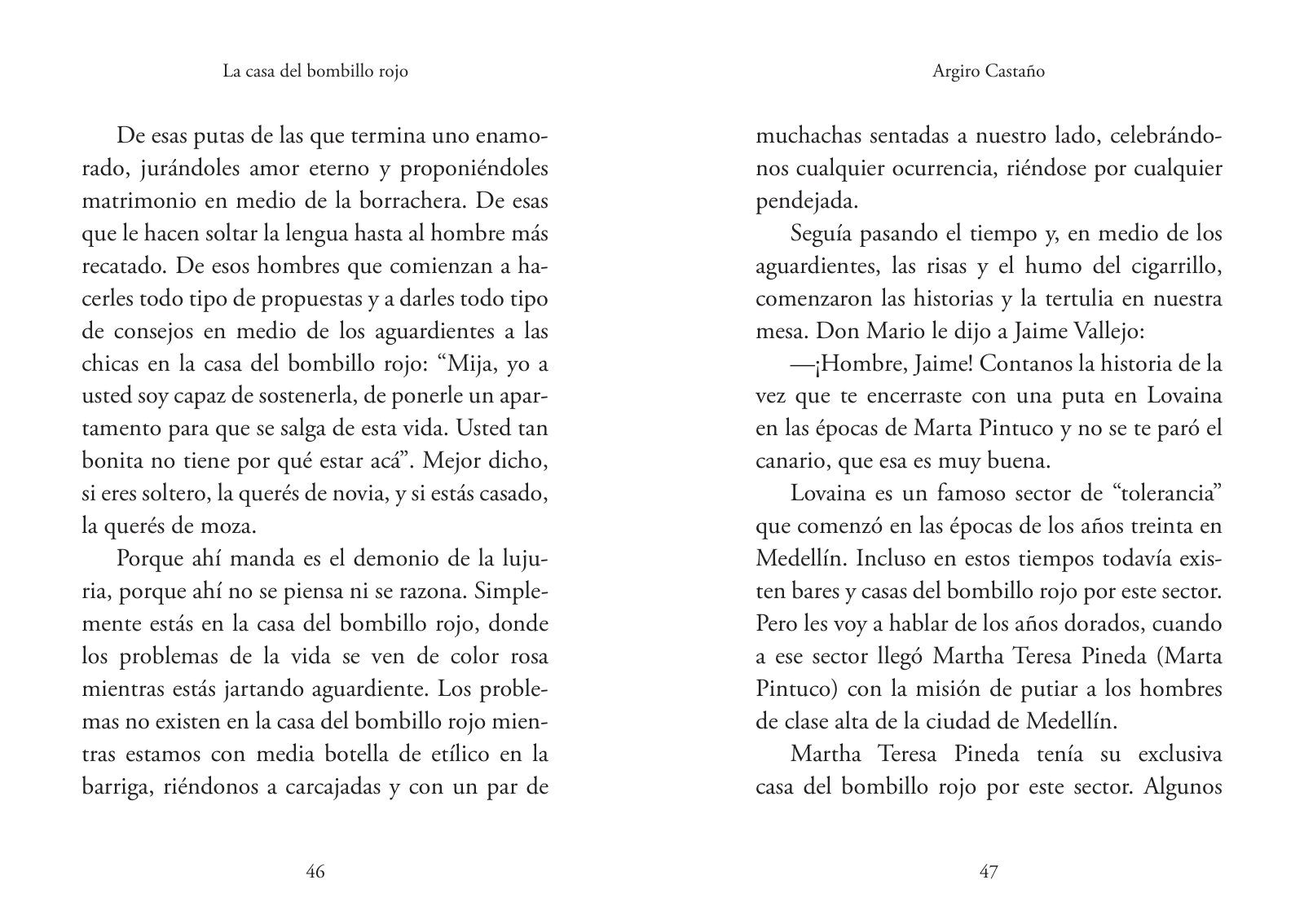 Páginas 54 y 55 de «La casa del bombillo rojo»