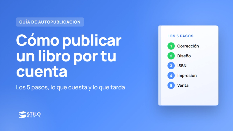 Cómo publicar un libro por tu cuenta en 2026: guía paso a paso