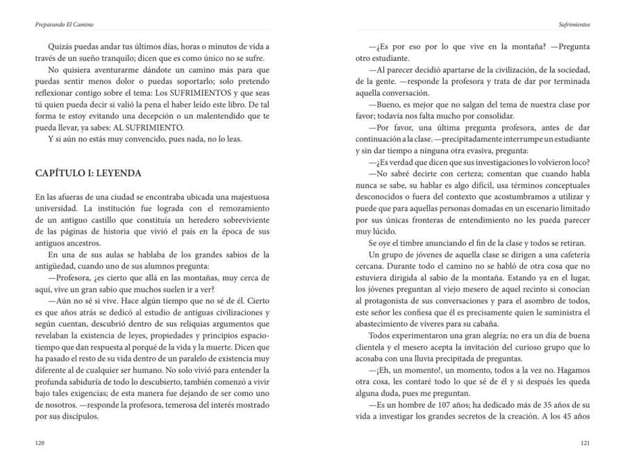 Páginas 140 y 141 de «Preparando el camino»: texto corrido