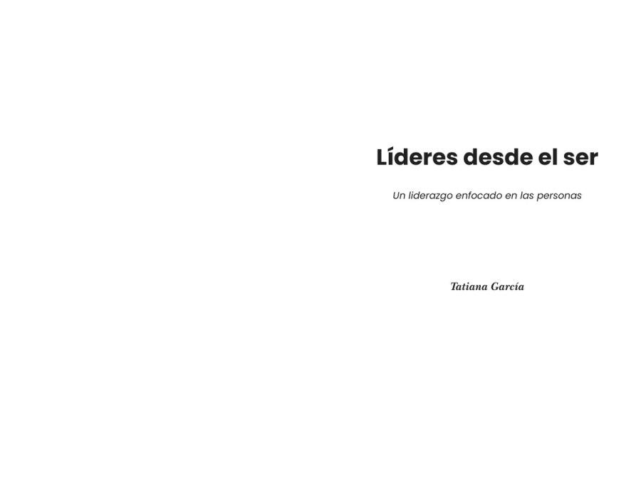 Páginas 6 y 7 de «Líderes desde el ser»: portadilla