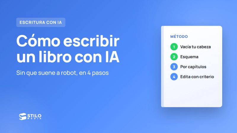 Cómo escribir un libro con inteligencia artificial (sin que suene a robot)