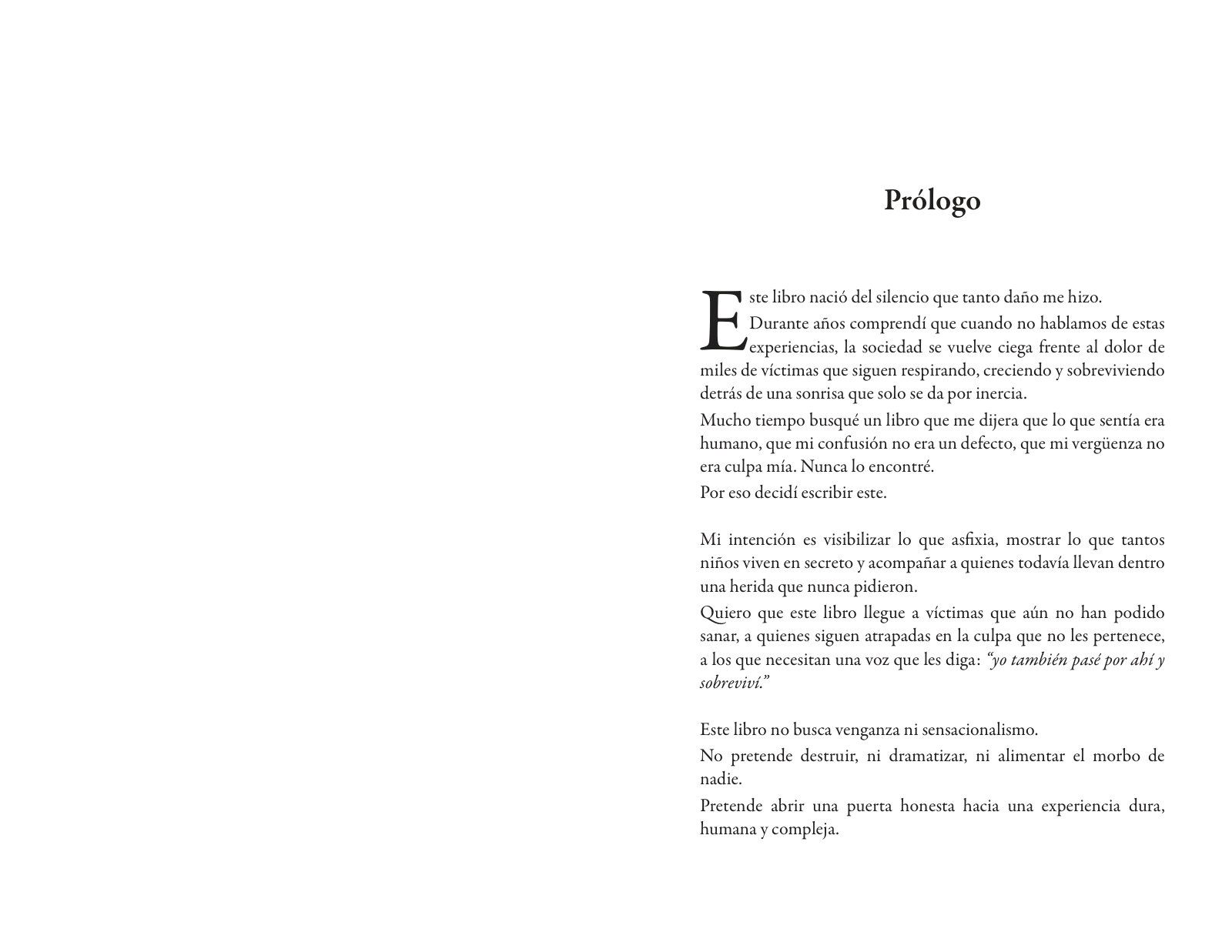 Páginas 6 y 7 de «Mi papá, mi primer verdugo»: apertura de capítulo