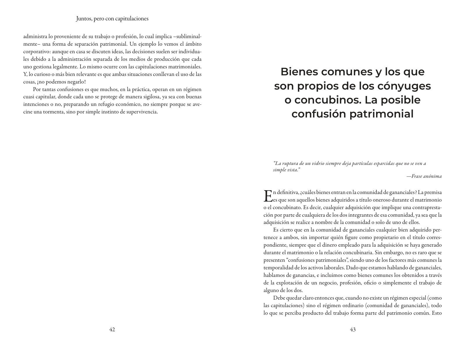 Páginas 46 y 47 de «Juntos, pero con capitulaciones»