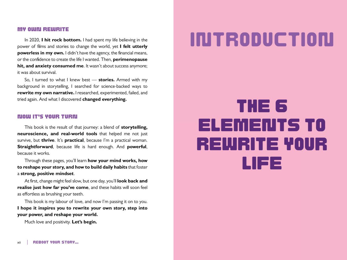Páginas 12 y 13 de «Reboot Your Story»