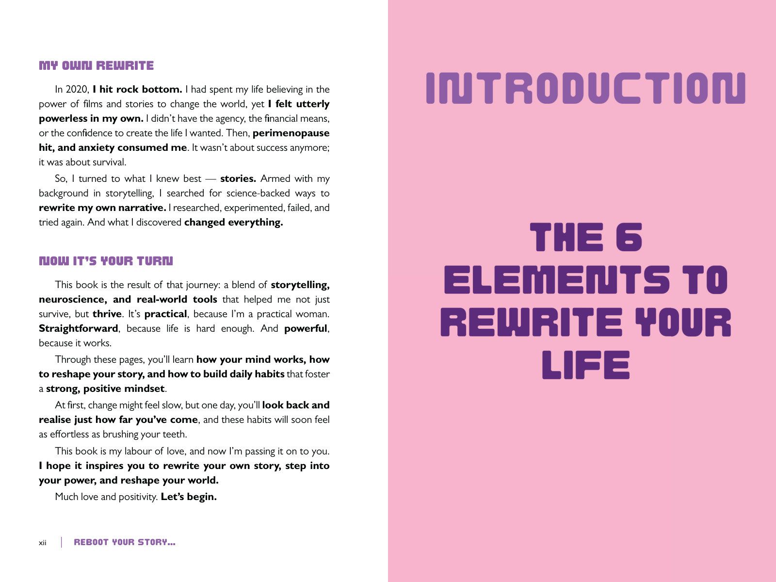Páginas 12 y 13 de «Reboot Your Story»