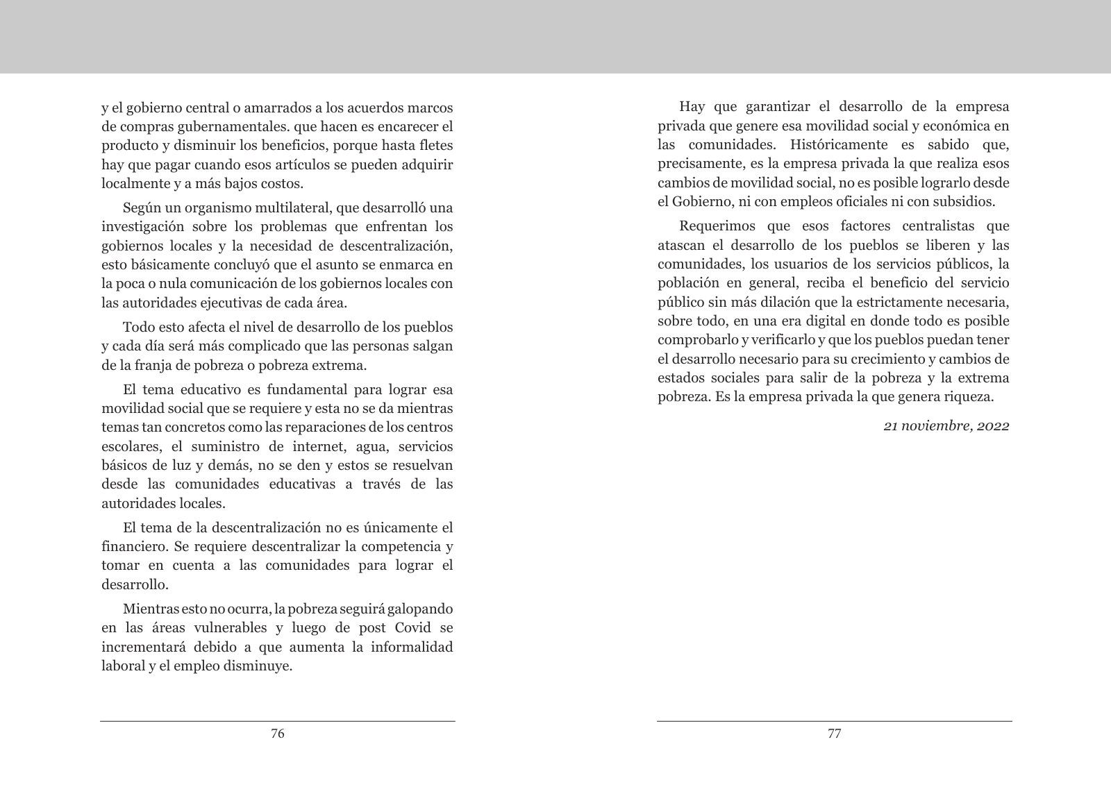 Páginas 76 y 77 de «Métodos Alternos de Solución de Conflictos (Masc)»