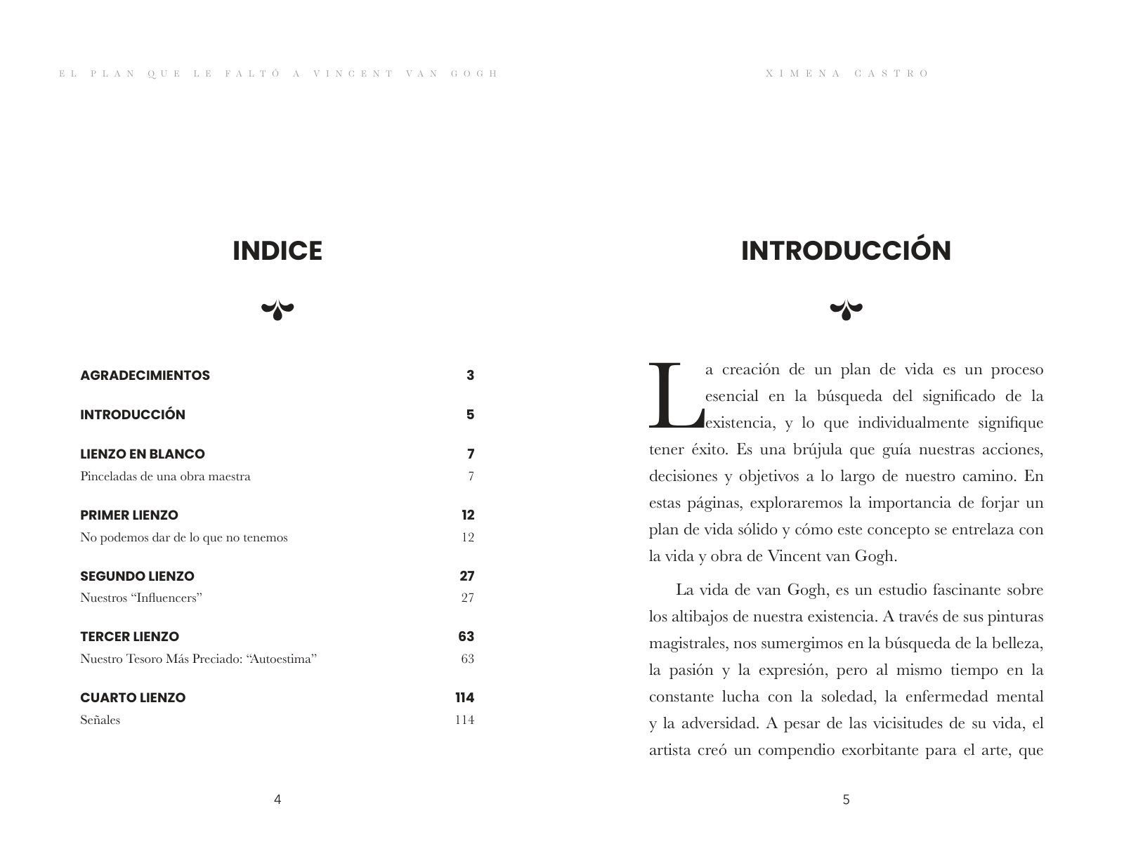Páginas 4 y 5 de «El plan que le faltó a Vincent van Gogh»: apertura de capítulo