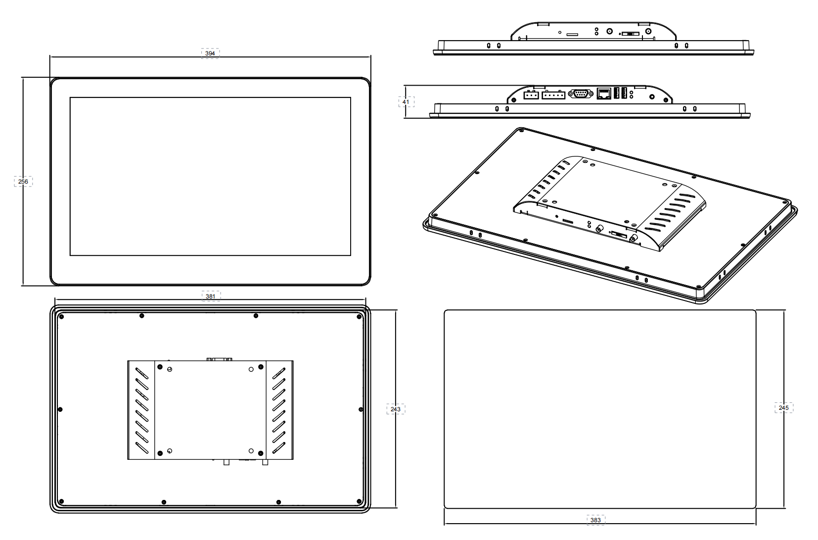 HT3000-D15 teknik ölçü şeması