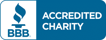 Charity accreditation certificate from the Better Business Bureau.