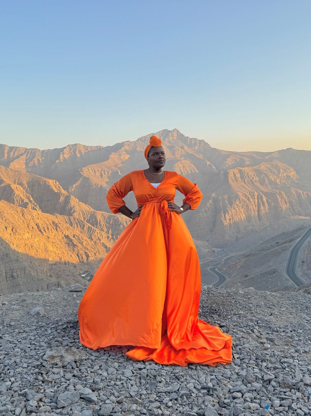 m&s orange dress Carrie orange halterneck flounced maxi dress