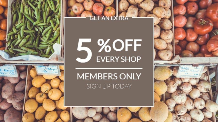 Supermarket Loyalty Program Discount