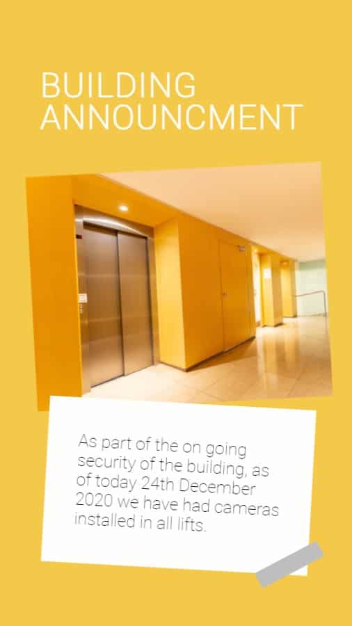 Building Announcement