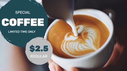 Special Coffee Discount Announcement