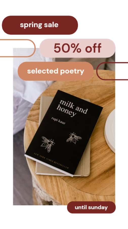 Spring Book Sale Promo