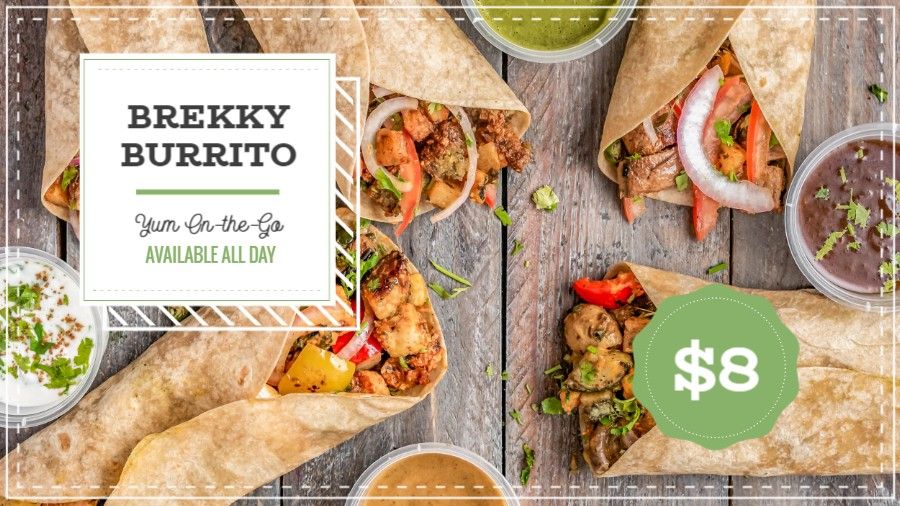 Breakfast Burrito Bar Promo