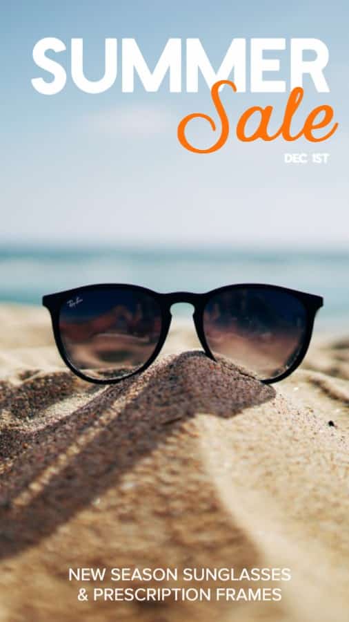 Optometrist Summer Special Sale