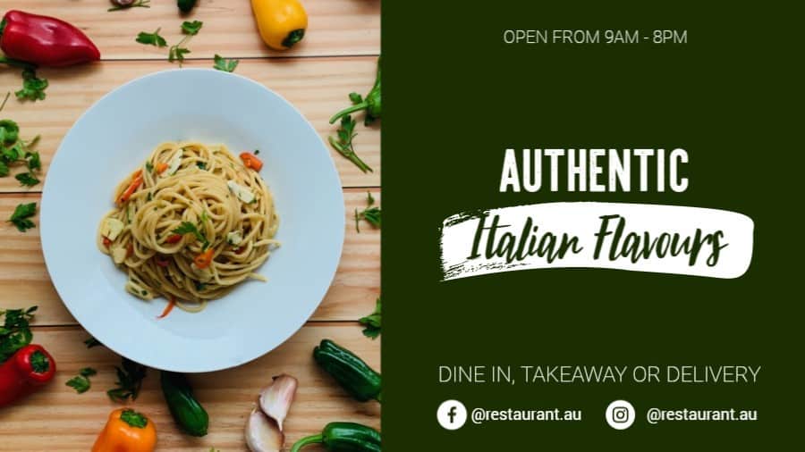 Italian Restaurant Advertisement