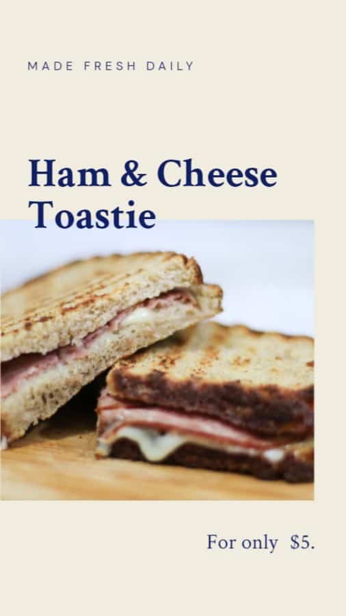 Ham & Cheese Toastie