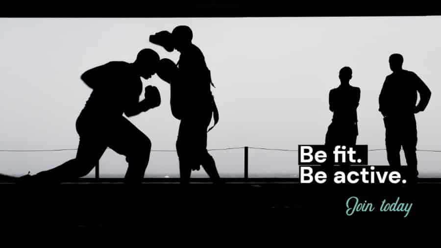 Boxing Class Silhouette
