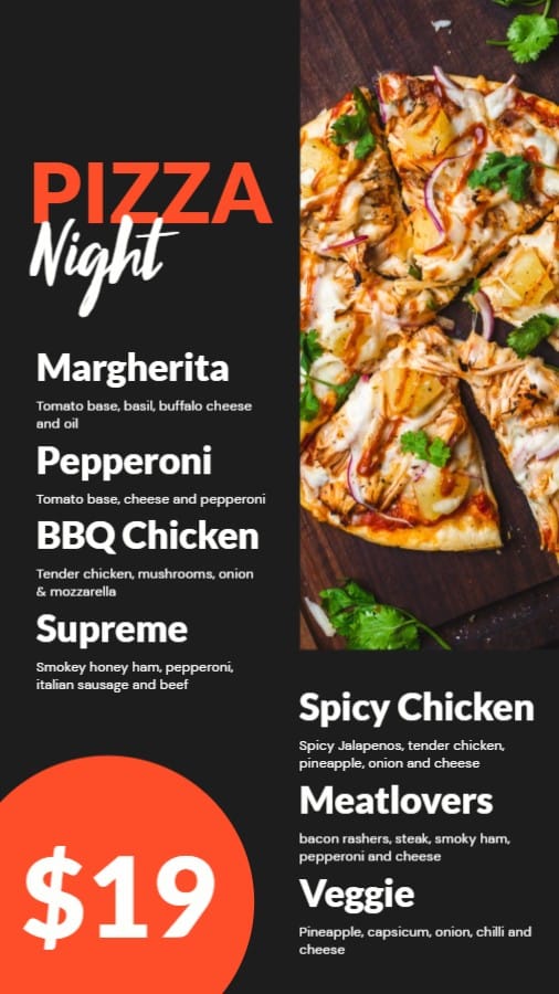 Restaurant Pizza Night