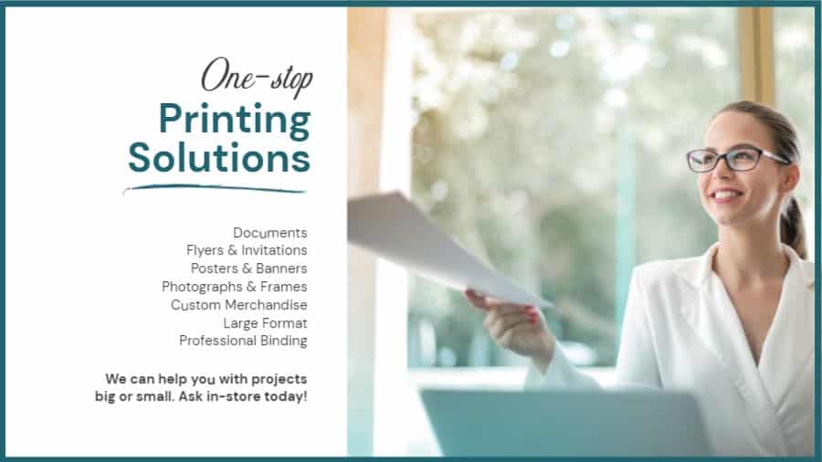 Printing Services Promotional