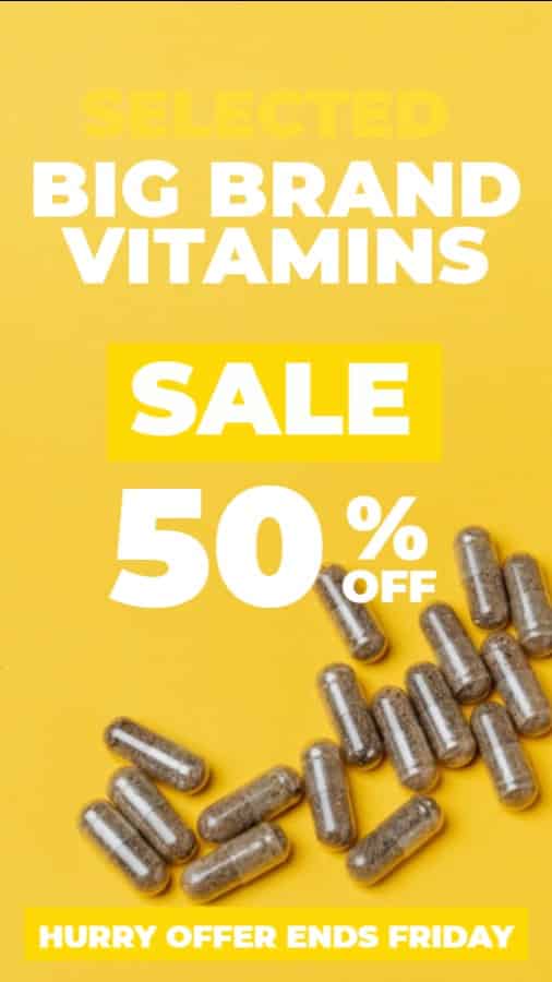 Vitamin Discount Promotion