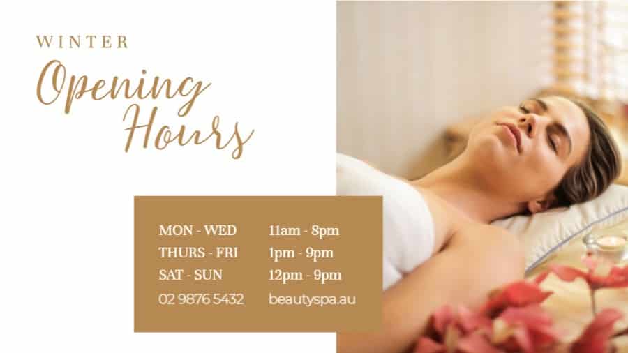 Spa Opening Hours