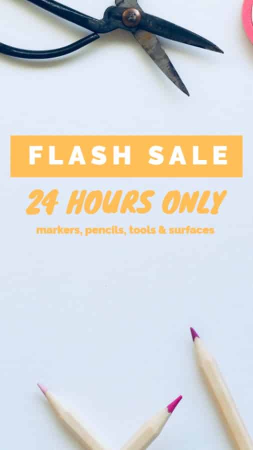 Art Supplies Flash Sale