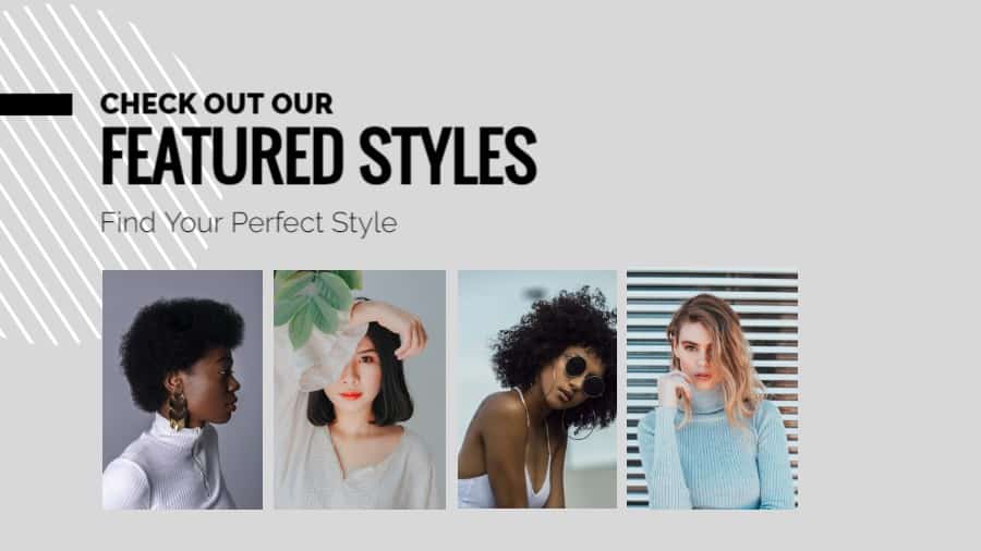 Hair Salon Look Book Promotional