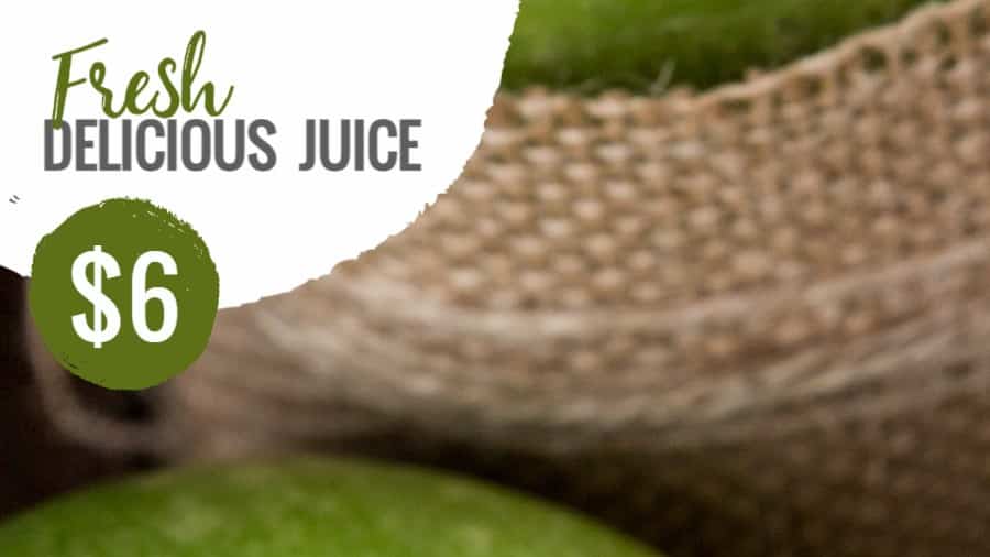 Fresh Juice Promotion Announcement