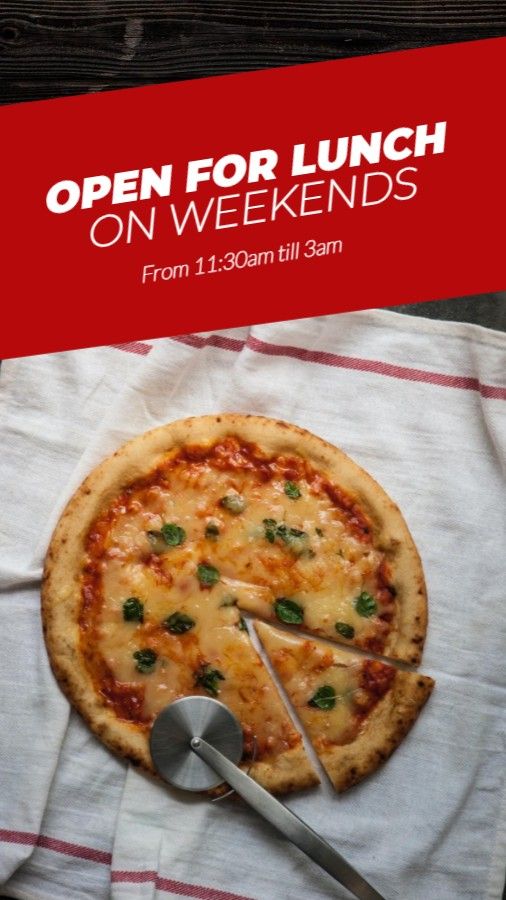 Restaurant Weekend Schedule