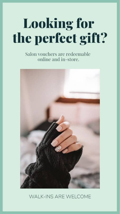 Nail Salon Voucher Promo