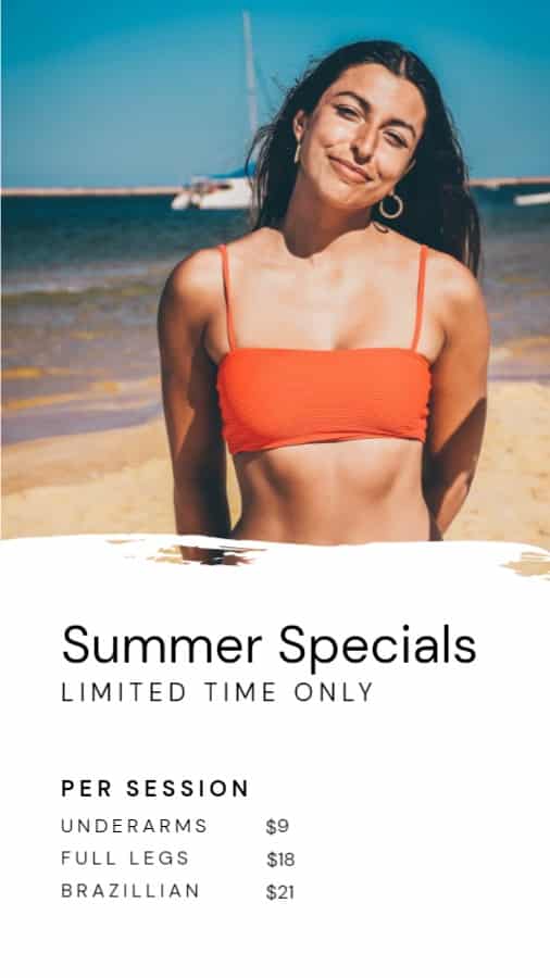 Summer Specials Laser Hair