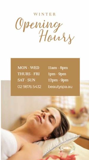 Spa Opening Hours