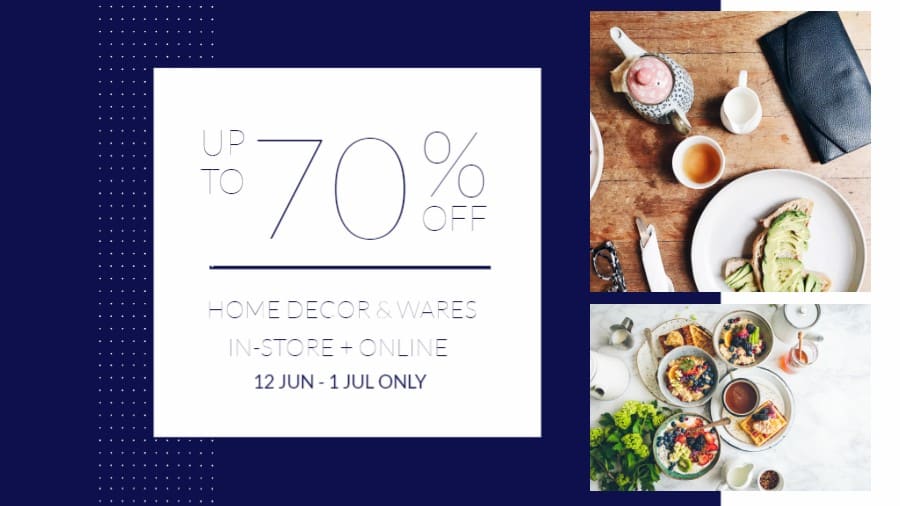 Home Decor Sale Announcement