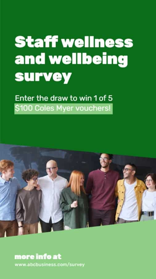 Staff Wellness and Wellbeing Survey