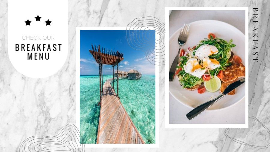 Tropical Resort Breakfast Menu Promo