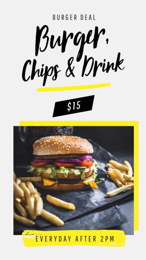 Fast Food Burger Offer