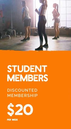 Student Discount Fitness Class